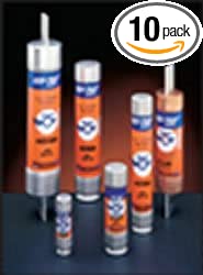 Mersen A2D10R 250V 10A Rk1 Time Delay Fuse, 10-Pack