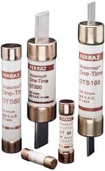 Mersen OTS Class K-5 General Purpose Fuse, 600VAC/300VDC, 50kA AC/20kA DC, 80 Ampere, 1-5/16" Diameter x 7-7/8" Length