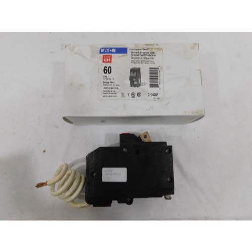EATON CUTLER HAMMER CH260GF Type CH 5mA GFI Breaker 60A/2 Pole 120/240V 10K