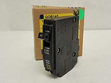 Square D QOB145 Circuit Breaker, 45A, 1P, 120/240VAC