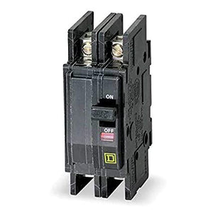 Thermal Magnetic Circuit Breaker, Miniature, QO Series, 240 VAC, 48 VDC, 35 A, 2 Pole, DIN Rail