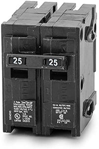 SIEMENS Q225 Breaker, 25A, 2P, 120/240V, Plug-In