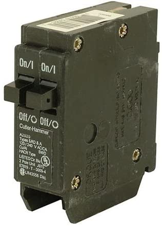 Eaton BD2525 25/25A, 2P, 120/240V, 10 kAIC, BD Series Duplex CB