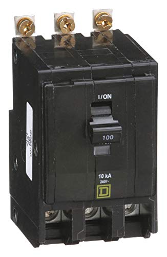 Square D - QOB3100 - Bolt On Circuit Breaker, 100 Amps, Number of Poles: 3, 240VAC AC Voltage Rating