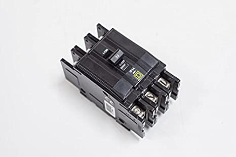 Thermal Magnetic Circuit Breaker, Miniature, QO Series, 240 VAC, 48 VDC, 50 A, 3 Pole, DIN Rail