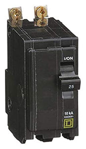 Square D - QOB225 - Bolt On Circuit Breaker, 25 Amps, Number of Poles: 2, 240VAC AC Voltage Rating