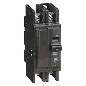 Thermal Magnetic Circuit Breaker, Miniature, QO Series, 240 VAC, 48 VDC, 30 A, 2 Pole, DIN Rail