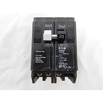 EATON CUTLER HAMMER BRSN220 Type BRO Breaker 120/240V 10kA Switching Neutral (1) 1P-20A