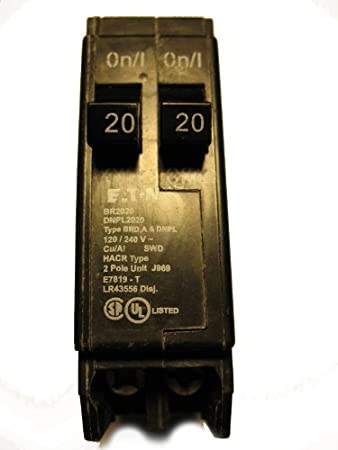 Tandem Circuit Breaker W/O Rejection Clip (BR2020) by Cutler Hammer