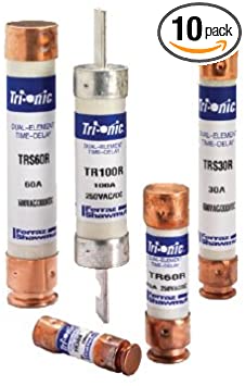 Mersen TRS20R 600V 20A 5X13/16 Time Delay Fuse, 10-Pack