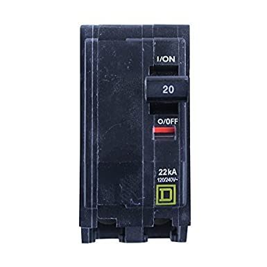 SQUARE D BY SCHNEIDER ELECTRIC QOB220VH MINIATURE CIRCUIT BREAKER 240V 20A