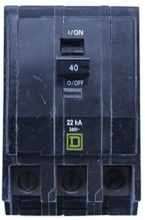 SQUARE D QOB340VH 3 POLE 40 AMP 240V 22KA MINIATURE CIRCUIT BREAKER by Schneider Electric Group