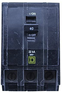 SQUARE D QOB340VH 3 POLE 40 AMP 240V 22KA MINIATURE CIRCUIT BREAKER by Schneider Electric Group