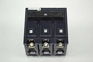 WESTINGHOUSE BAB3080H 3P 80A AMP 240V-AC CIRCUIT BREAKER B360641