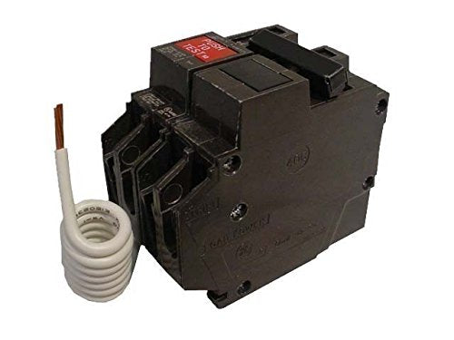 GE Industrial THQB2130GFT Bolt-On Mount Type THQB Self-Test Ground Fault Circuit Interrupter 2-Pole 30 Amp 120/240 Volt AC