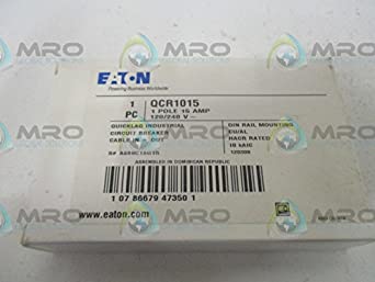 EATON CUTLER HAMMER QCR1015 QCR BKR 1P 15A 120/240VAC