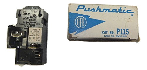 1- ITE P115 Pushmatic Circuit Breaker 1-Pole 15A