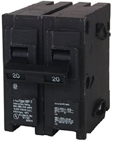 MP220 20-Amp Double Pole Type MP-T Circuit Breaker