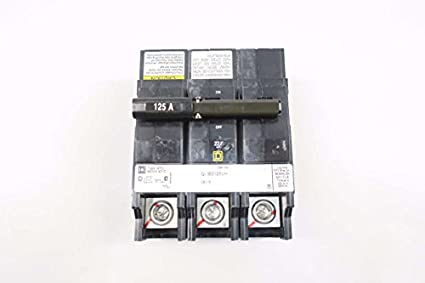 SQUARE D QOB3125VH QOD 3P 125A AMP 240V-AC MOLDED CASE CIRCUIT BREAKER D576276