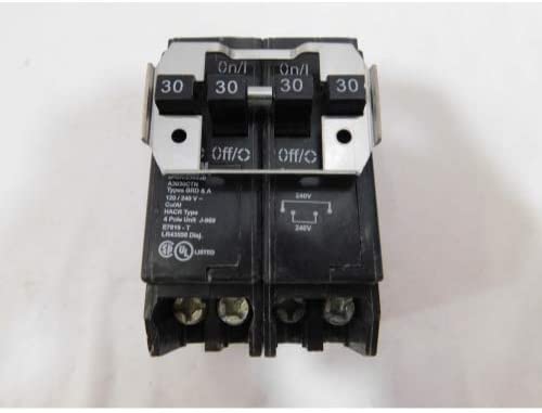 Eaton BRDC230230 Plug-In Mount Type BRD Quadplex Circuit Breaker 4-Pole (4) 30 Amp 120/240 Volt AC