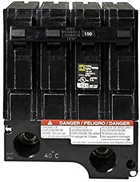 Hom2150bb square d homeline 150 amp plug on circuit breaker hom2150