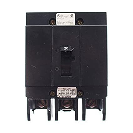 EATON CUTLER HAMMER GHB3020 CIRCUIT BREAKER, THERMAL MAGNETIC, 3P, 20A