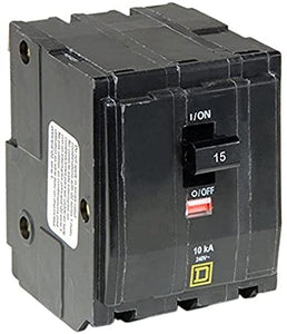 Square D by Schneider Electric QO315 QO 15 Amp Three-Pole Circuit Breaker, , by Square D by Schneider Electric