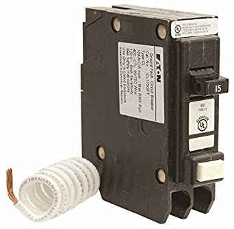 EATON 66C1405G10 Cl Series Single Pole Classified Gfci Breaker, Self-Test, 120-240 Volt, 15 Amps