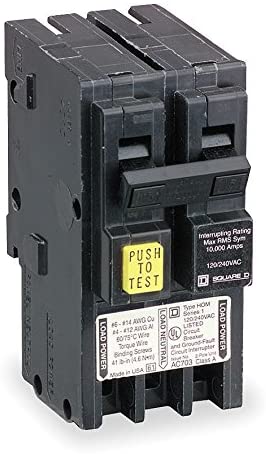 SQUARE D BY SCHNEIDER ELECTRIC HOM215GFI MINIATURE CIRCUIT BREAKER 120/240V 15A