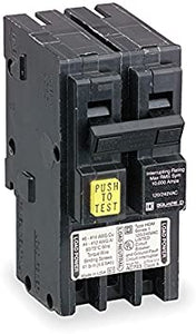 SQUARE D BY SCHNEIDER ELECTRIC HOM215GFI MINIATURE CIRCUIT BREAKER 120/240V 15A