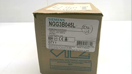 SIEMENS NGG3B045L Breaker NGG 45A 3P 480V 25K LUGS, Black