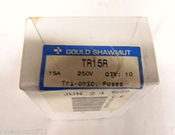 Gould Shawmut TR15R Fuses 15 amp 250 VAC (New in Box) Lot of 9