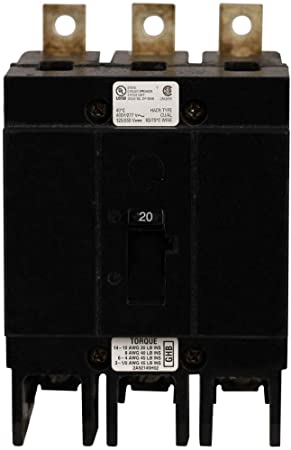 Eaton GHB3090 Bolt-On Mount Type GHB Molded Case Circuit Breaker 3-Pole 90 Amp 277/480 Volt AC 125/250 Volt DC