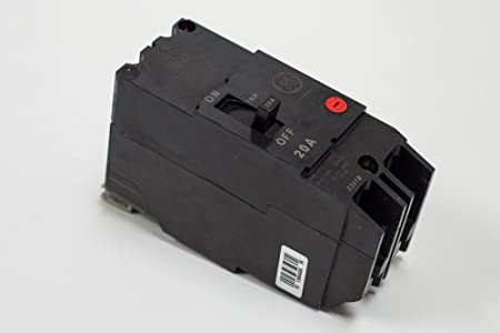 GE TEY220 Bolt-On Mount Type TEY Molded Case Circuit Breaker 2-Pole 20 Amp 480/277 Volt AC 250 Volt DC