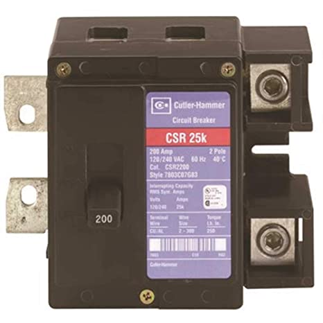 Cutler-Hammer CSR2125N Type CSR Thermal Magnetic Molded Case Circuit Breaker, 120/240 VAC, 125 A, 25 kA Interrupt