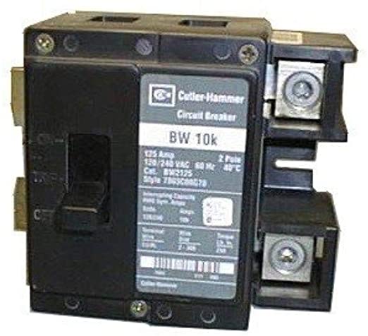 Cutler Hammer bw2175 2 pole 1 Phase Circuit Breaker 175 Amps Bolt-on BW Series, type BW bolt-on