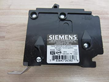 SIEMENS B120H 1P Standard Bolt On Circuit Breaker 20A 120/240VAC, COLOR