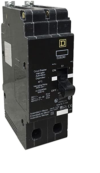 SCHNEIDER ELECTRIC 480Y/277-VOLT 60-AMP EDB24060 Miniature Circuit Breaker 480Y/277V 60A