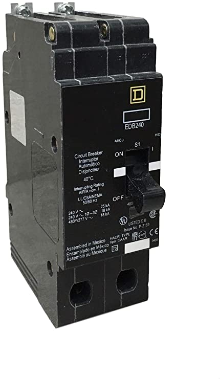 SCHNEIDER ELECTRIC 480Y/277-VOLT 60-AMP EDB24060 Miniature Circuit Breaker 480Y/277V 60A