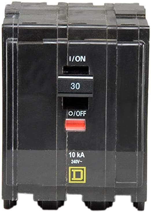 Square D by Schneider Electric QO330CP Circuit Breaker, Black
