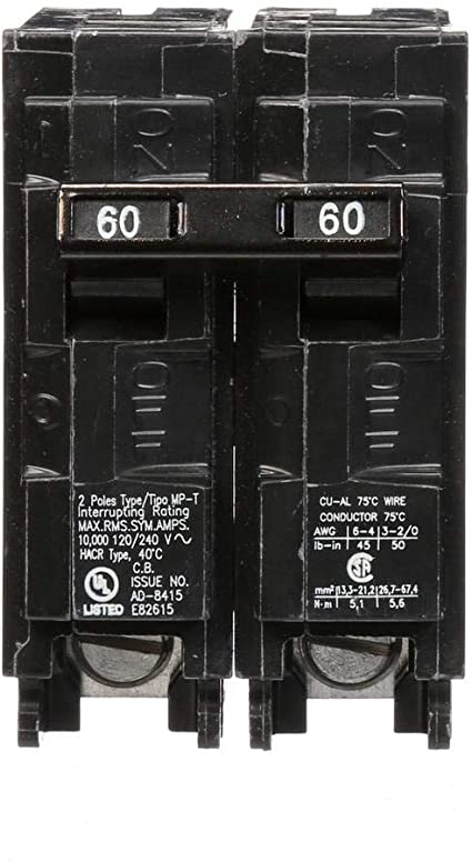 MP260 60-Amp Double Pole Type MP-T Circuit Breaker