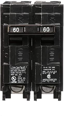 MP260 60-Amp Double Pole Type MP-T Circuit Breaker