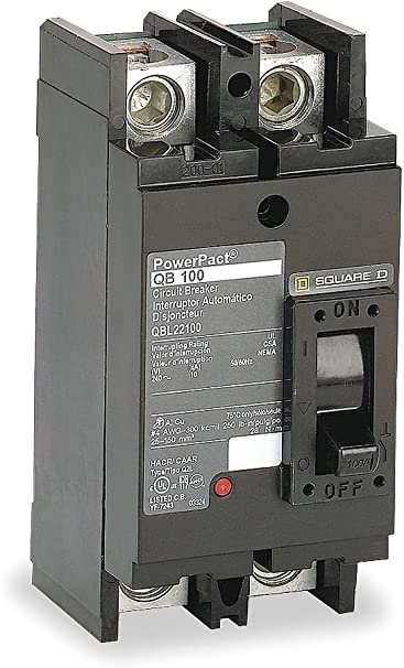 SCHNEIDER ELECTRIC 240-Volt 175-Amp QDL22175 Molded Case Circuit Breaker 600V 100A