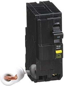 2P GFCI Plug In Circuit Breaker 50A 120/240VAC