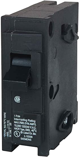 MP120KH 20-Amp Single Pole 22kA Type MP-HT Circuit Breaker
