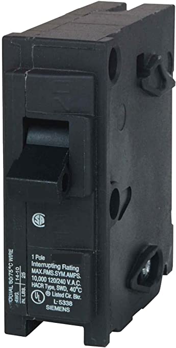 MP120KH 20-Amp Single Pole 22kA Type MP-HT Circuit Breaker