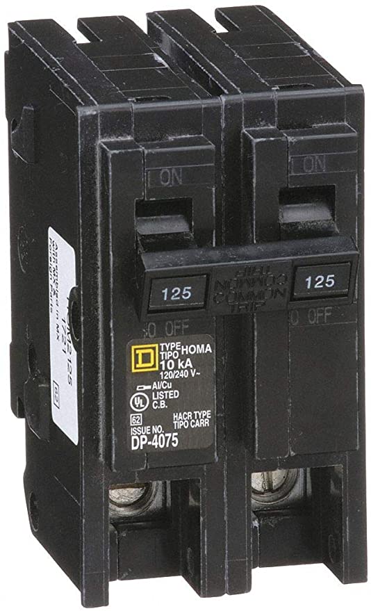 Plug in Circuit Breaker 2P 125 Amp 120/240VAC