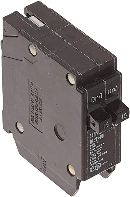 Eaton Corporation Bd1515 Single Pole Tandem Circuit Breaker, 120V, 2-15-Amp