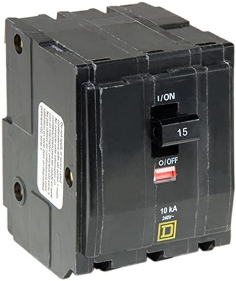 Square D by Schneider Electric QO315 QO 15 Amp Three-Pole Circuit Breaker,