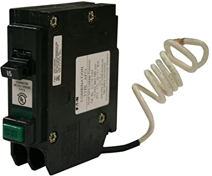 Eaton CL115CAF Plug-In Mount Type CL Arc Fault Circuit Breaker 1-Pole 15 Amp 120/240 Volt AC